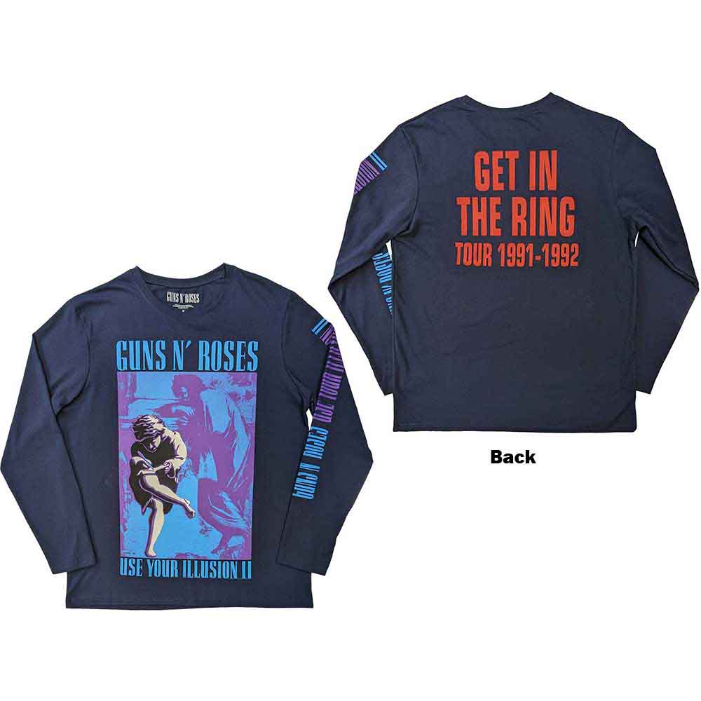 Guns N Roses Long Sleeve T Shirt - Get In The Ring Tour '91-'92 | Buy Now For 29.99