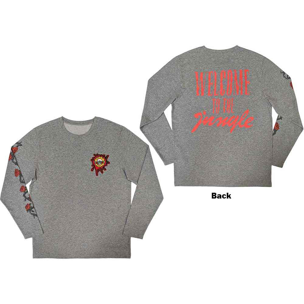 Guns N Roses Long Sleeve T Shirt - Splatter Seal