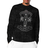 Guns N Roses Long Sleeve T Shirt - Monochrome Cross | Buy Now For 29.99