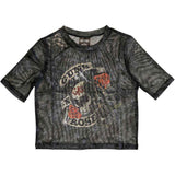 Guns N Roses Women's Short Sleeve Crop Top - Firepower | Buy Now For 24.99