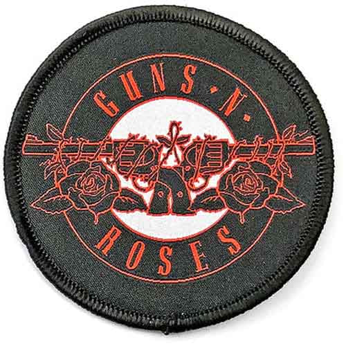 Guns N Roses Patches - Woven Sew On - Red Circle Logo