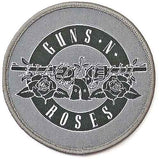 Guns N Roses Patches - Woven Sew On - White Circle Logo