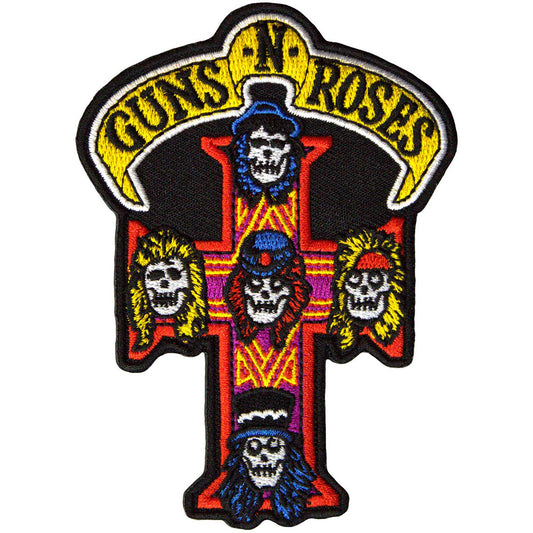 Guns N Roses Patches - Iron On - Appetite For Destruction Cross