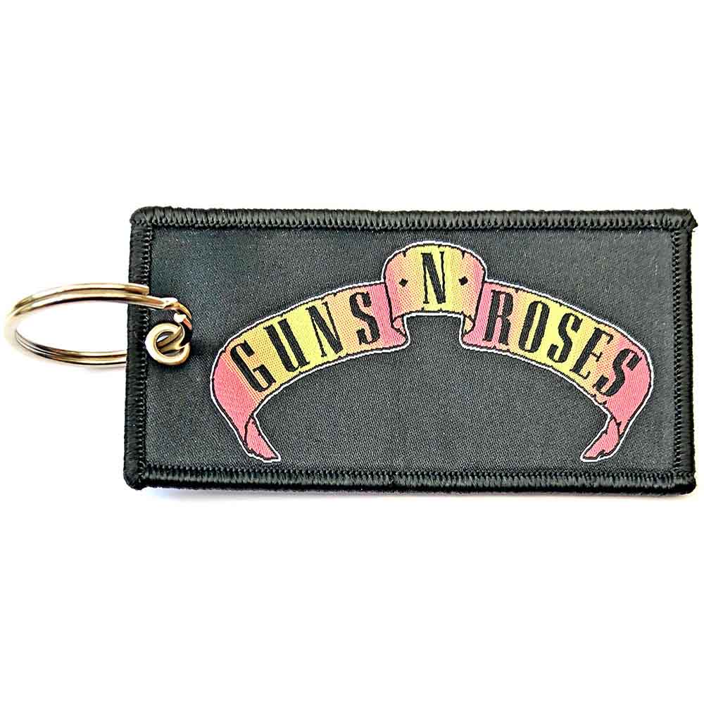 Guns N Roses Patch Keychains - Scroll Logo