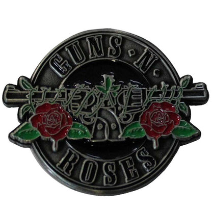Guns N Roses Pin Badge - Silver Circle Logo