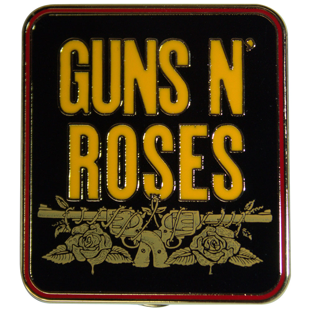 Guns N Roses Pin - Badge - Stacked Black