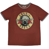 Guns N Roses T Shirt - Classic Logo Ringer