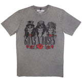Guns N Roses T Shirt - Hell Group Stone Wash