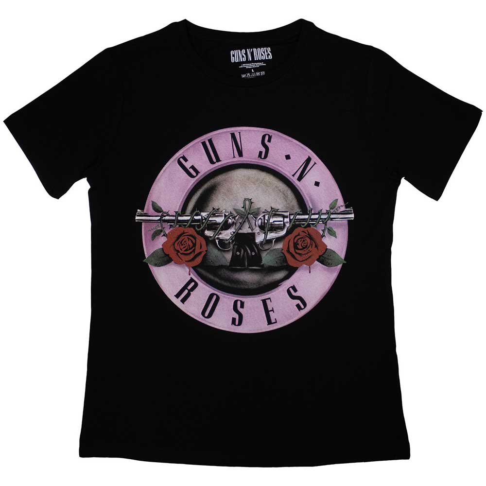 Guns N Roses Women's T Shirt - Classic Logo | Buy Now For 24.99