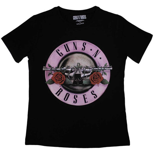 Guns N Roses Women's T Shirt - Classic Logo | Buy Now For 24.99