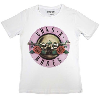 Guns N Roses Women's T Shirt - Classic Logo | Buy Now For 24.99
