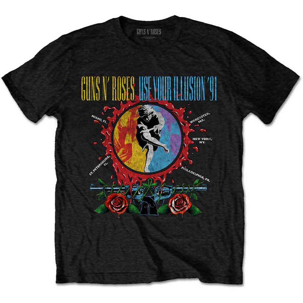 Guns N Roses T Shirt - UYI Circle Splat