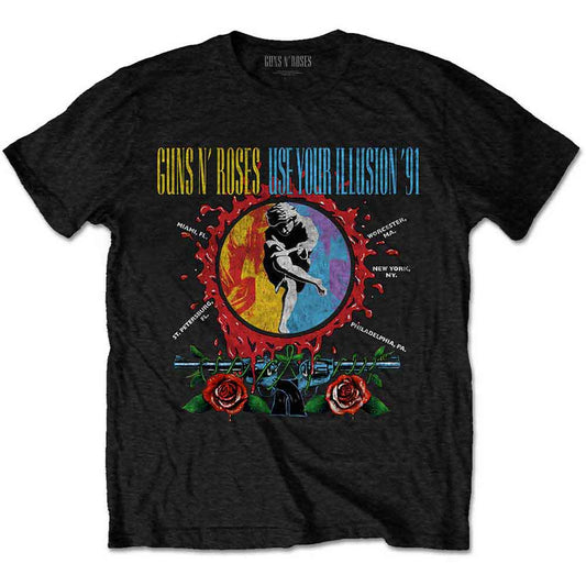 Guns N Roses T Shirt - UYI Circle Splat