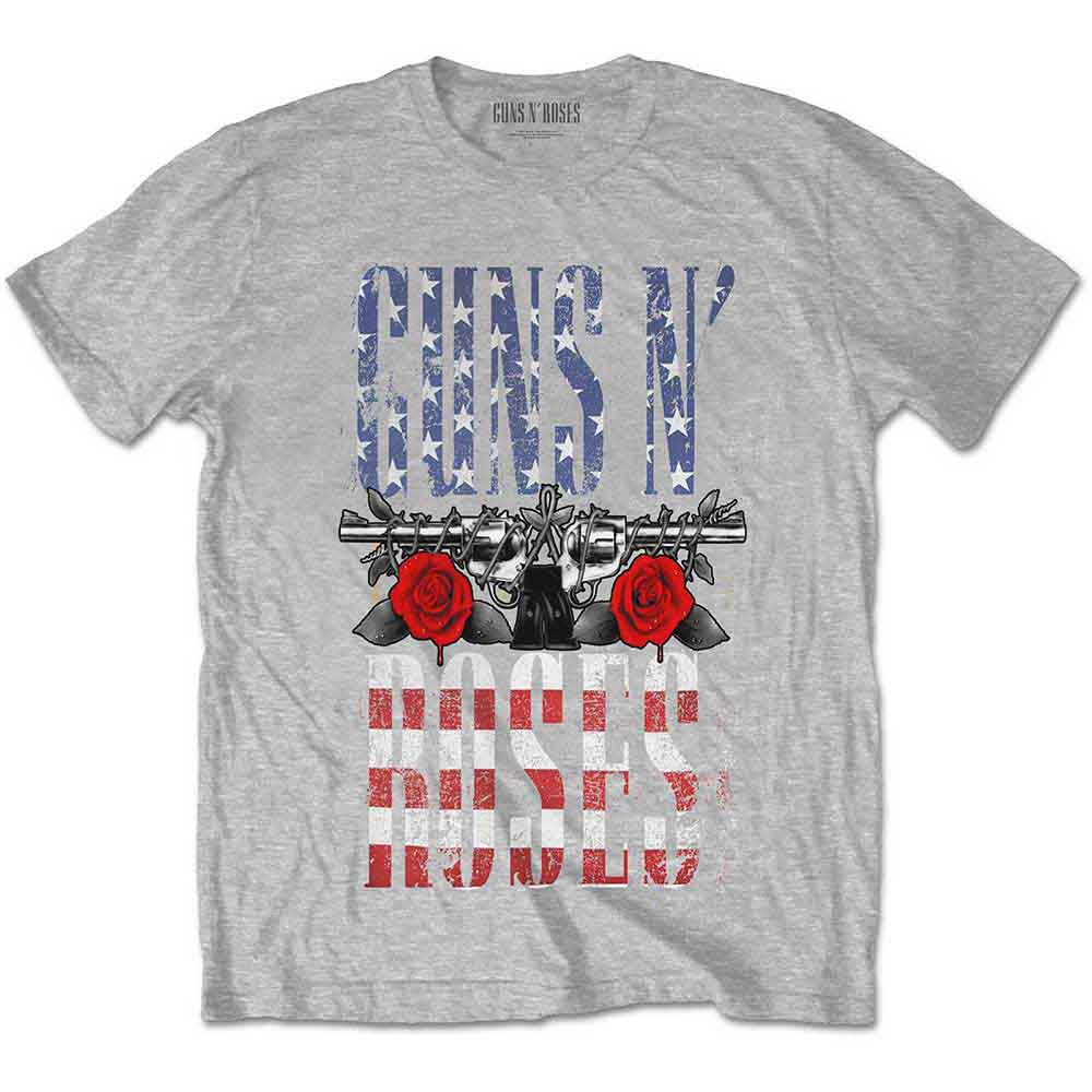Guns N Roses T Shirt - US Flag in Logo