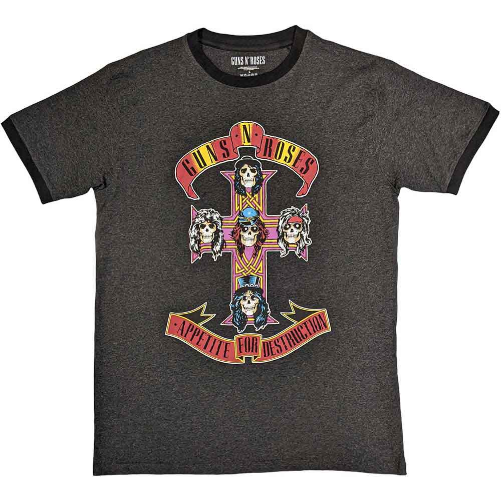 Guns N Roses T Shirt - Appetite For Destruction Ringer