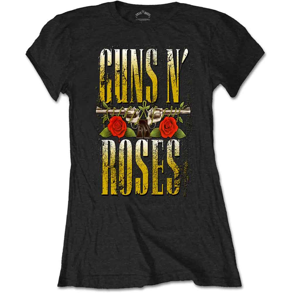 Guns N Roses Woman's T Shirt - Big Guns