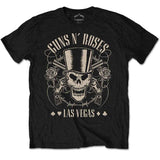 Guns N Roses T Shirt - Top Hat Skull & Pistols LV