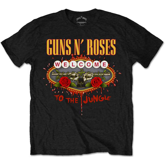 Guns N Roses T Shirt - Welcome To The Jungle LV