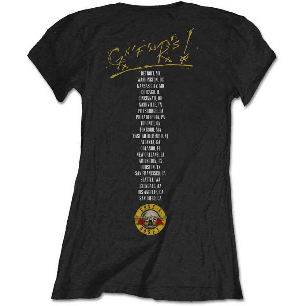 Guns N Roses Woman's T Shirt - Not In This Lifetime Tour