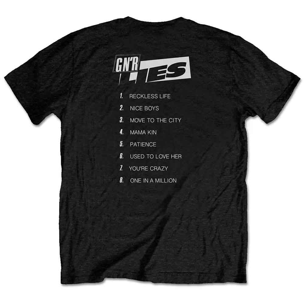 Guns N Roses T Shirt - Lies Track List
