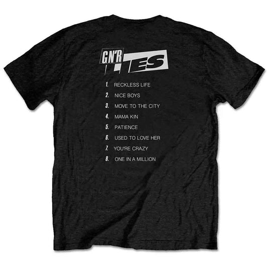 Guns N Roses T Shirt - Lies Track List
