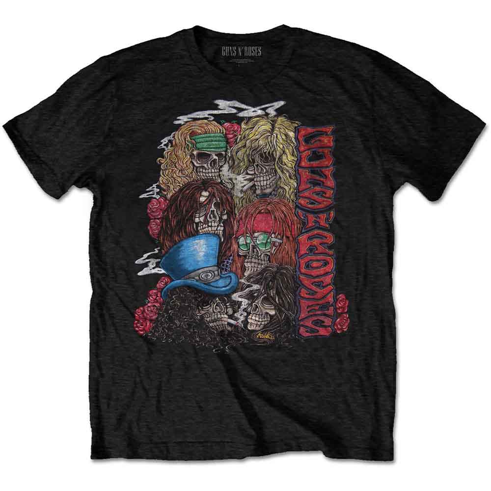 Guns N Roses T Shirt - Stacked Skulls