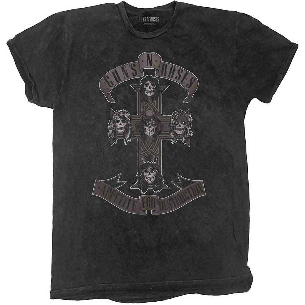 Guns N Roses Children's T Shirt - Monochrome Cross