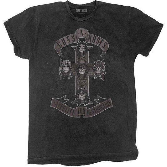 Guns N Roses Children's T Shirt - Monochrome Cross