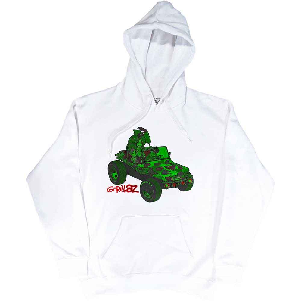Gorillaz Pullover Hoodie - Green Jeep