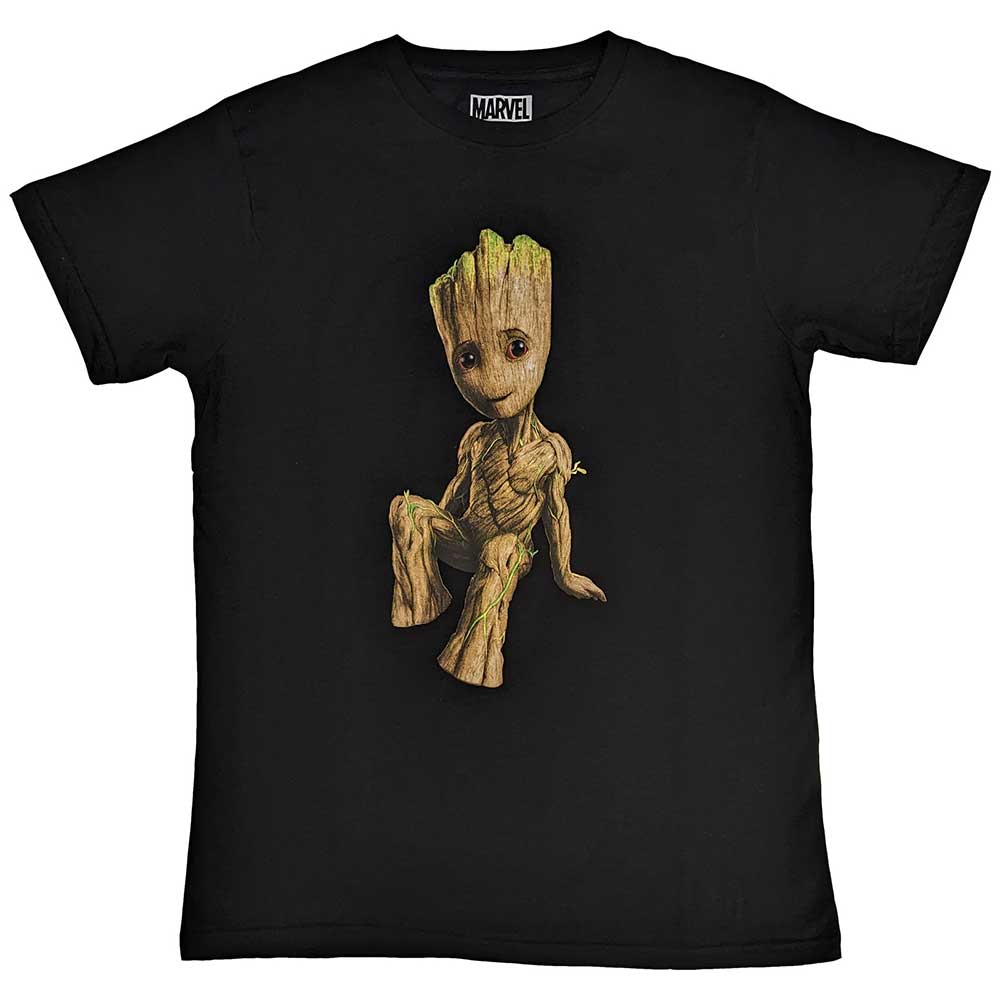 Marvel Comics T Shirt - Groot Perch