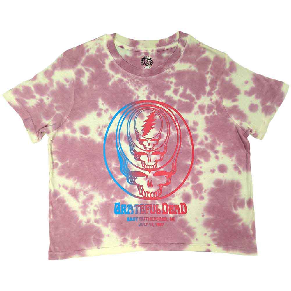 Grateful Dead Women's Crop Top - Concentric Skull