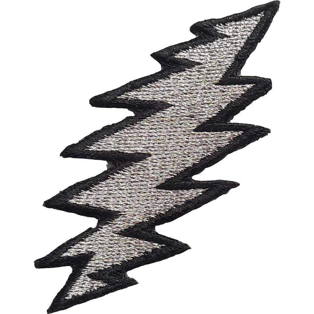 Grateful Dead Patches - Iron On - Lightning Silver