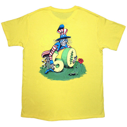 Grateful Dead T Shirt - Rose Pose Yellow