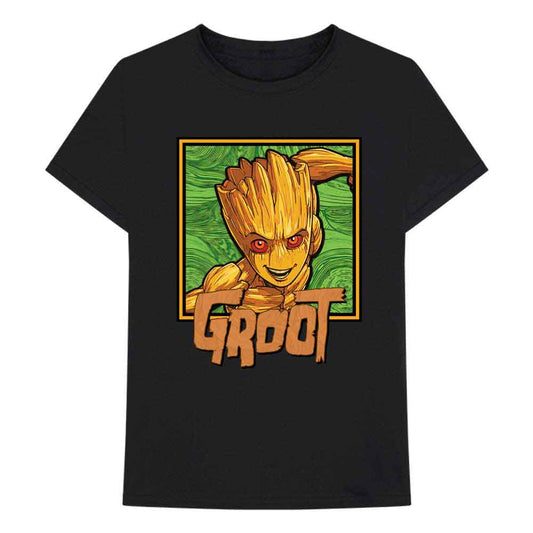 Marvel Comics T Shirt - Groot Square