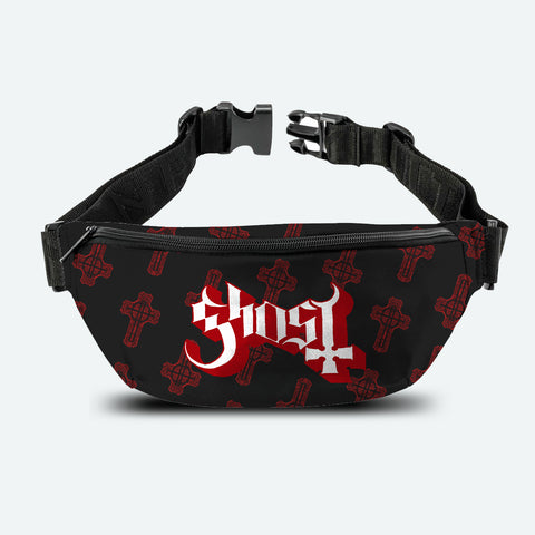 Rocksax Ghost Bum Bag - Grucifix Red
