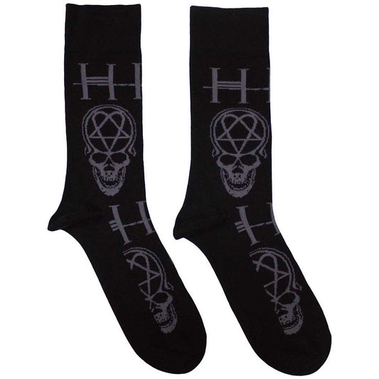 HIM Ankle Socks - Heartagram Skull