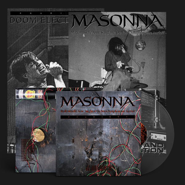 Masonna/Prurient LP - Annihilationism (Phd Exclusive Clear Vinyl) | Buy Now For 44.99