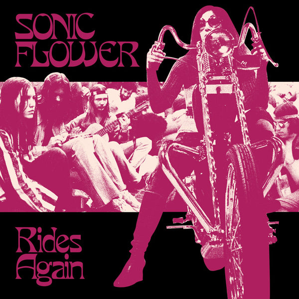 Sonic Flower LP - Rides Again (Striped White/Black/Pink Vinyl) | Buy Now For 44.99