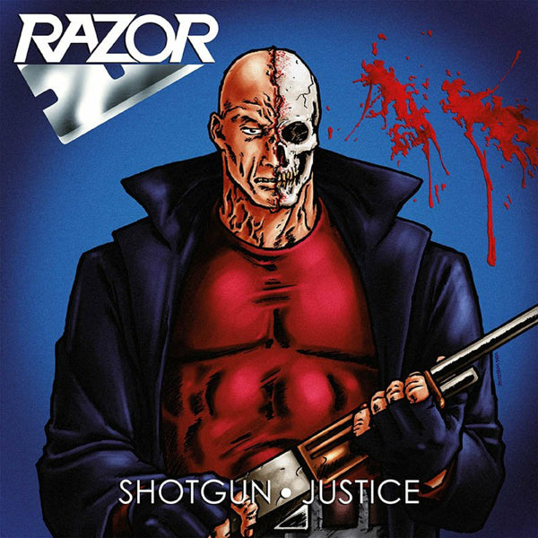 Razor LP - Shotgun Justice (Splatter Vinyl) | Buy Now For 59.99