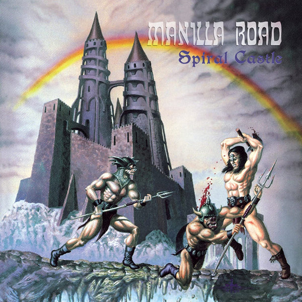 Manilla Road LP - Spiral Castle (Transparent Electric Blue / White Splatter Vinyl) | Buy Now For 64.99