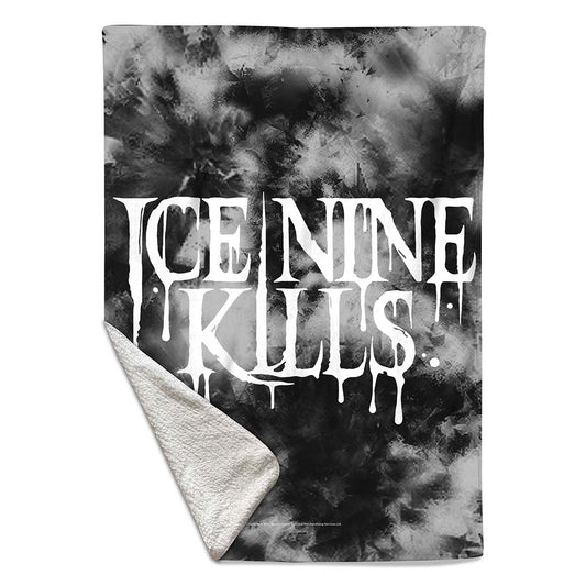 Rocksax Ice Nine Kills Sherpa Fleece Blanket - Drippy logo  | Buy Now From £39.99