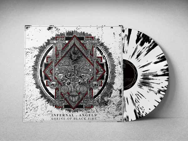 Infernal Angels LP - Shrine Of Black Fire (Opaque White / Black Splatter Vinyl) | Buy Now For 52.99
