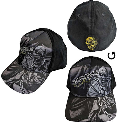Iron Maiden  Baseball Caps - Piece Of Mind Greyscale