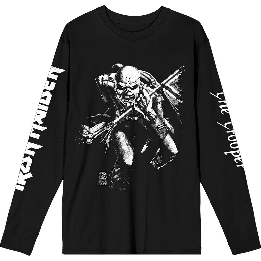 Iron Maiden Long Sleeve T Shirt - 50 Trooper Isolated | Buy Now For 39.99