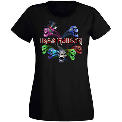 Iron Maiden Woman's T Shirt - LOTB Live Album Skulls