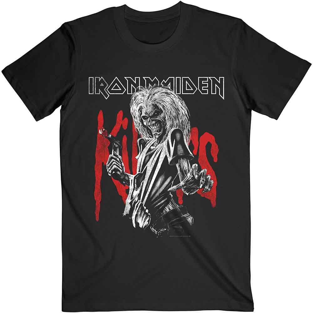 Iron Maiden T Shirt - Killers Eddie Lrg Graphic Distress