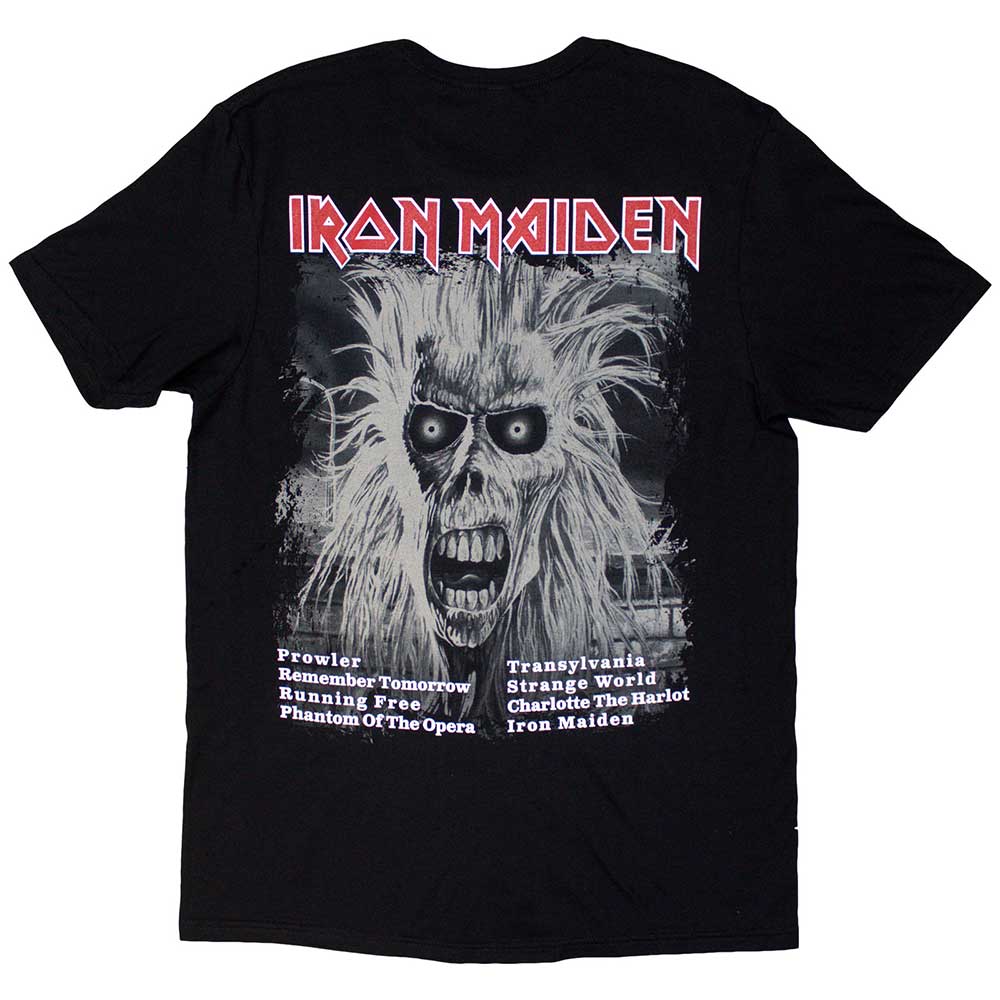 Iron Maiden T Shirt - First Album Tracklist V3