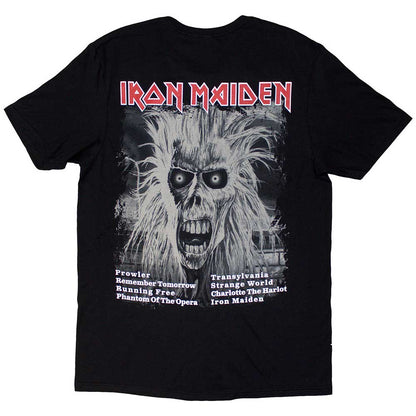 Iron Maiden T Shirt - First Album Tracklist V3
