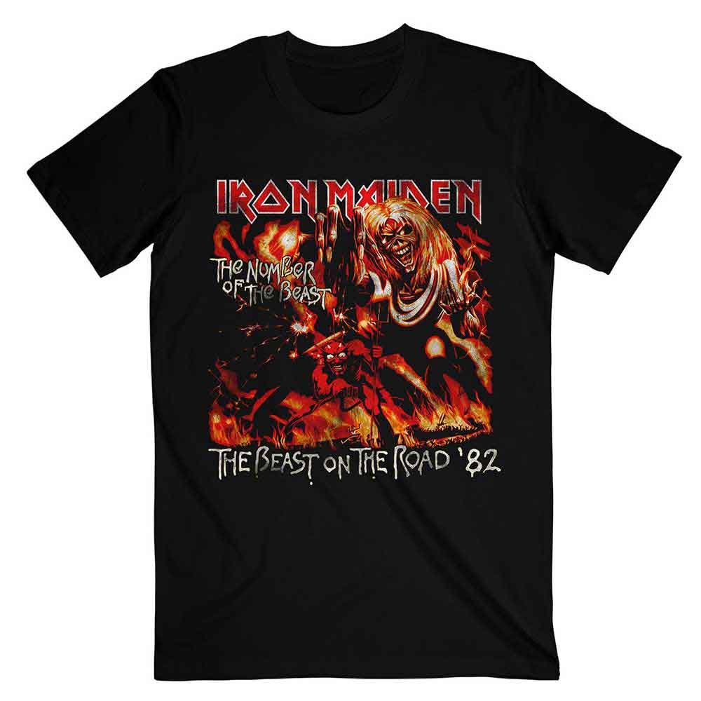 Iron Maiden T Shirt - NOTB The Beast On The Road Vintage