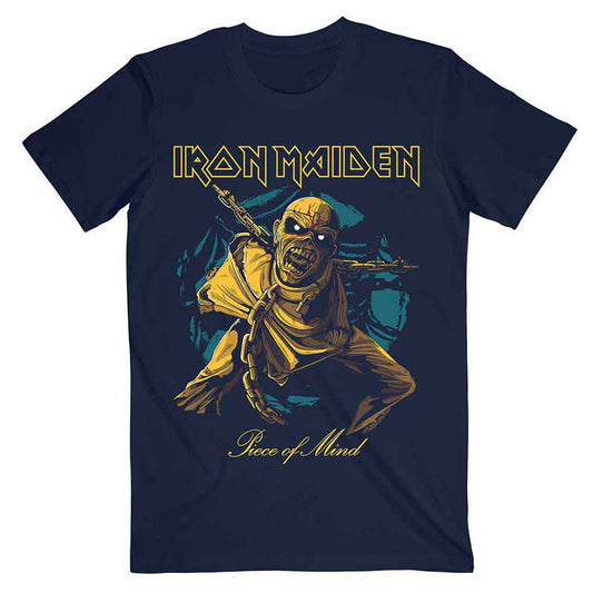 Iron Maiden T Shirt - POM Gold Eddie